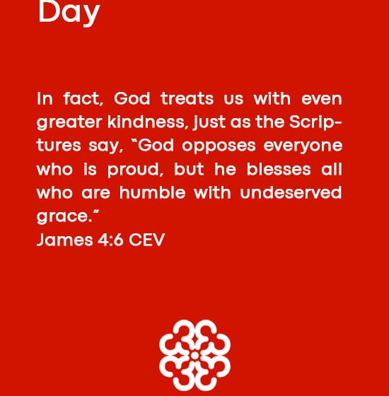 Verse of the Day - 7-1-2023 - grace for the humble