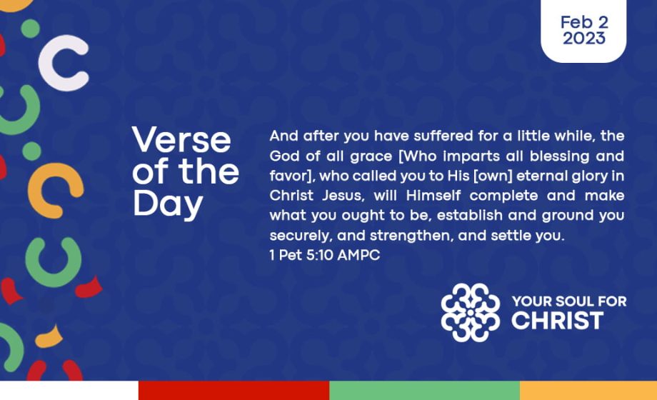 yoursoulforchrist - verse of the day - 1 Peter 5:10 AMPC