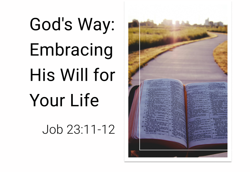 God's Way: Embracing His Will for Your Life - Job 23:11-12