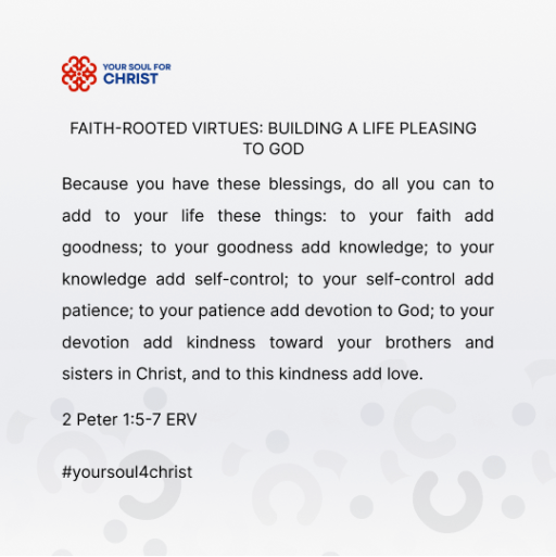 Faith-Rooted Virtues: Building a Life Pleasing to God - 2 Peter 1:5-7