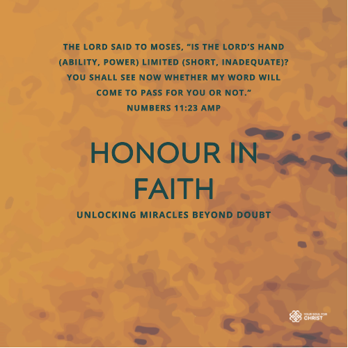 Honour in Faith: Unlocking Miracles Beyond Doubt - Numbers 11:23