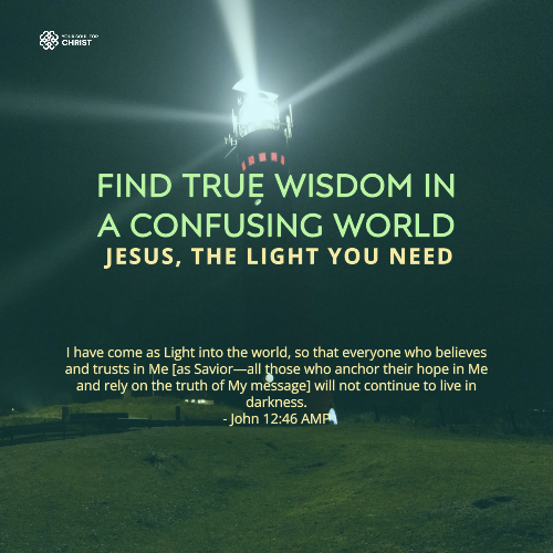 Find True Wisdom in a Confusing World:  Jesus, the Light You Need - John 12:46