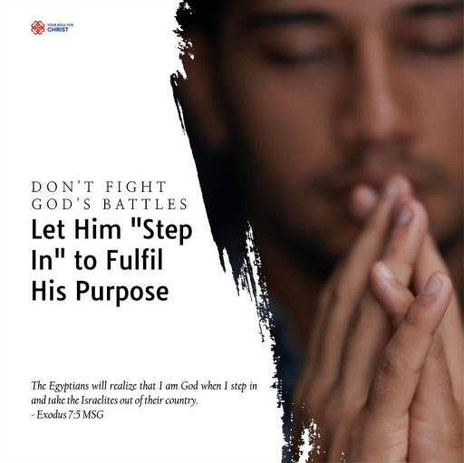 Don't Fight God's Battles: Let Him "Step In" to Fulfil His Purpose - Exodus 7:5