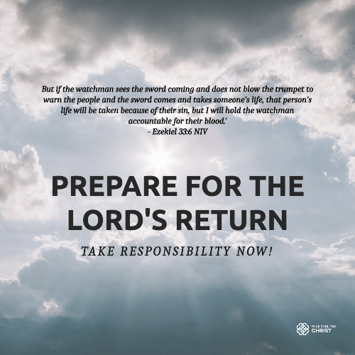 Prepare for the Lord's Return: Take Responsibility Now! - Ezekiel 33:6