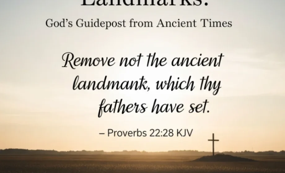 Landmarks: God's Guideposts from Ancient Times - Proverbs 22:28