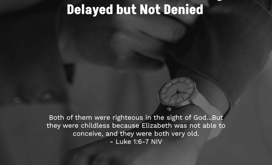 Faithfulness in God’s Timing: Delayed but Not Denied - Luke 1:16-17