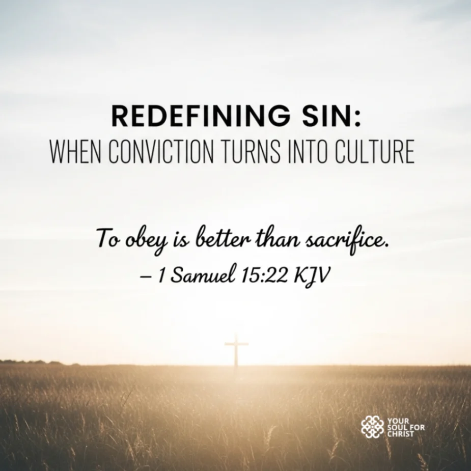 Redefining Sin: When Conviction Turns into Culture - 1 Samuel 15:22