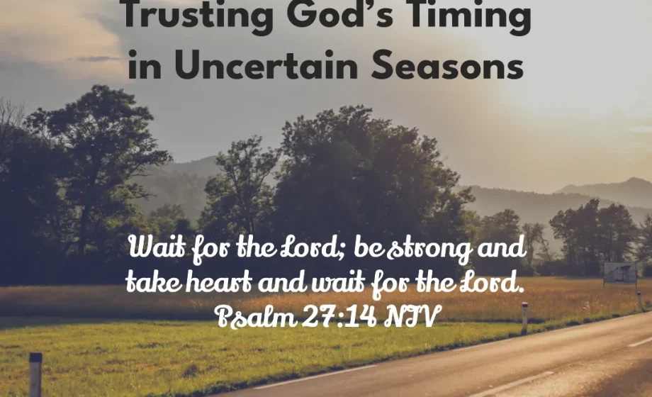 Wait for the Lord: Trusting God’s Timing in Uncertain Seasons - Psalm 27:14