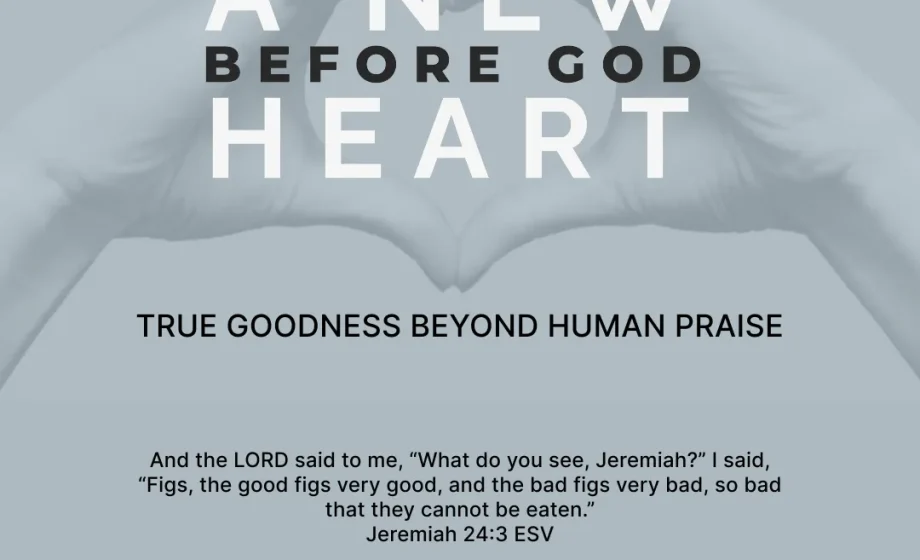 A New Heart Before God: True Goodness Beyond Human Praise - Jeremiah 24:3