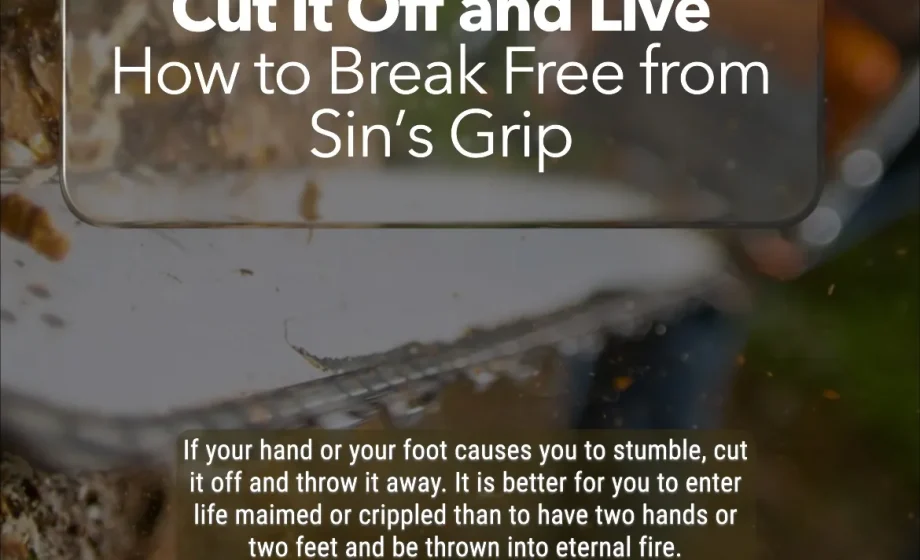 Cut It Off and Live: How to Break Free from Sin’s Grip - Matthew 18:8