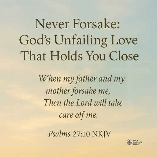 Never Forsake: God’s Unfailing Love That Holds You Close - Psalm 27:10