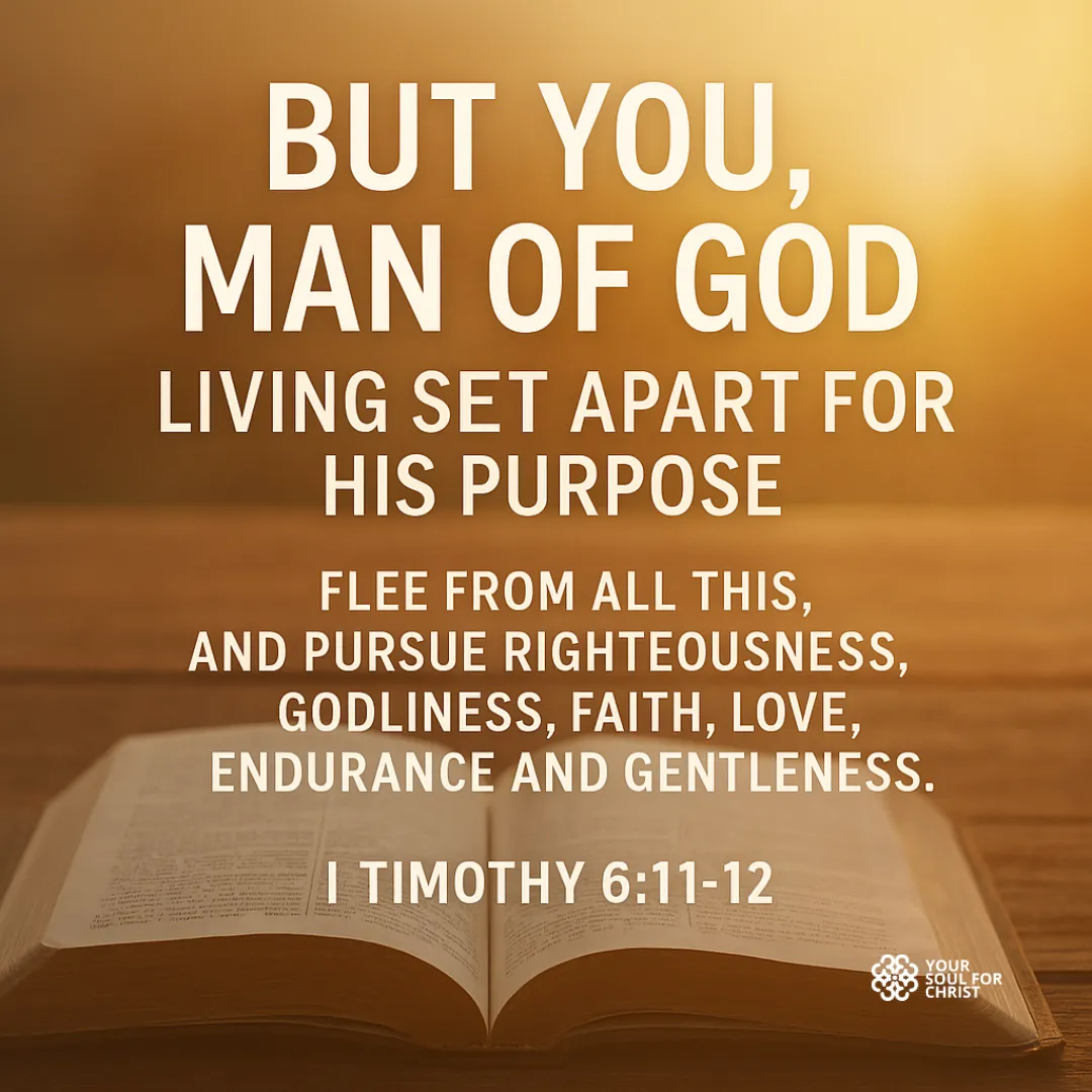 But You, Man of God: Living Set Apart for His Purpose - 1 Timothy 6:11-12