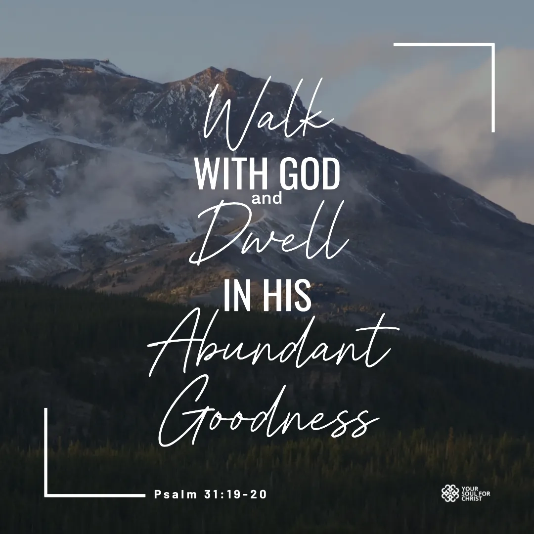 Walk with God and Dwell in His Abundant Goodness - Psalm 31:19-20