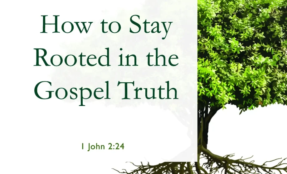 How to Stay Rooted in the Gospel Truth - 1 John 2:24