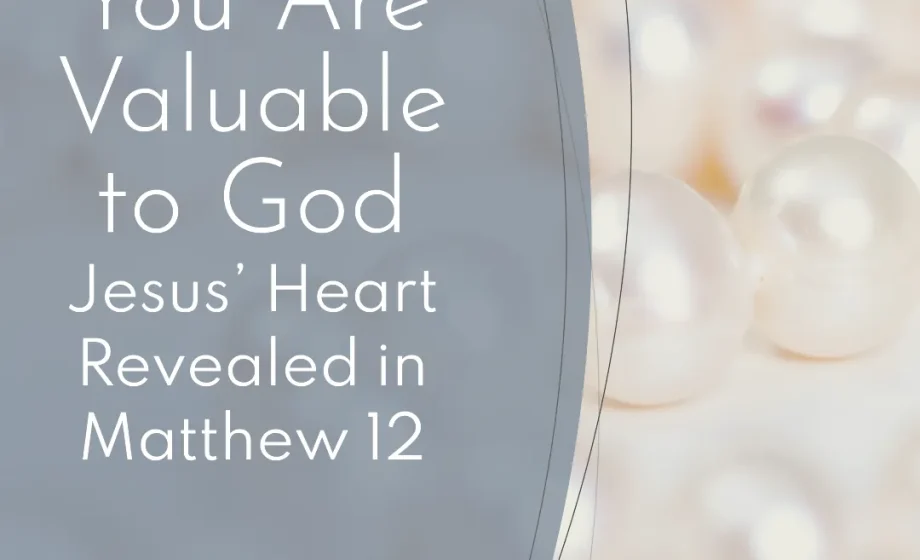 You Are Valuable to God: Jesus’ Heart Revealed in Matthew 12 - Matthew 12:11-12