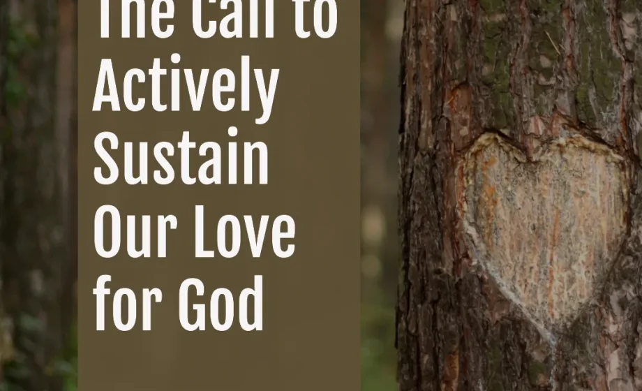The Call to Actively Sustain Our Love for God - Joshua 23:11