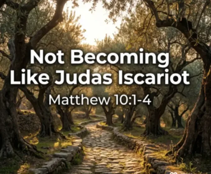 Not Becoming Like Judas Iscariot - Matthew 10:1-4