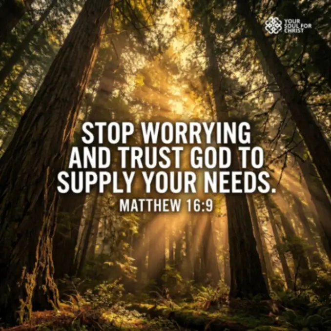 Stop Worrying and Trust God to Supply Your Needs - Matthew 16:9