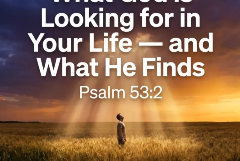 What God Is Looking for in Your Life — and What He Finds - Psalm 53:2