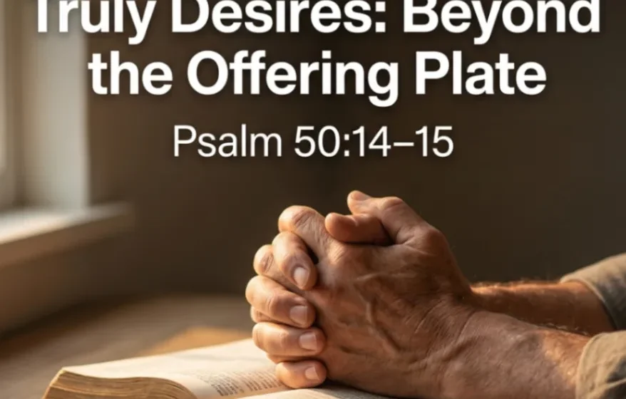 The Sacrifice God Truly Desires: Beyond the Offering Plate