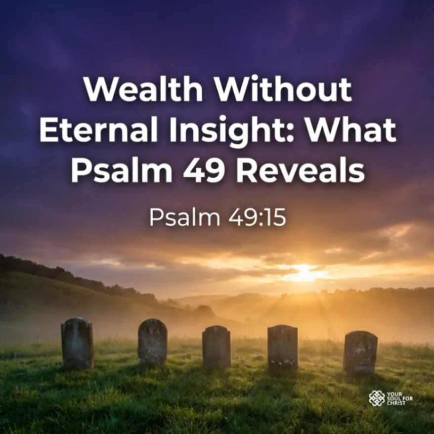 Wealth Without Eternal Insight: What Psalm 49 Reveals - Psalm 49:15-17