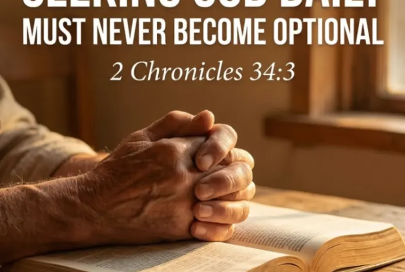 Why Seeking God Daily Must Never Become Optional - 2 Chronicles 34:3