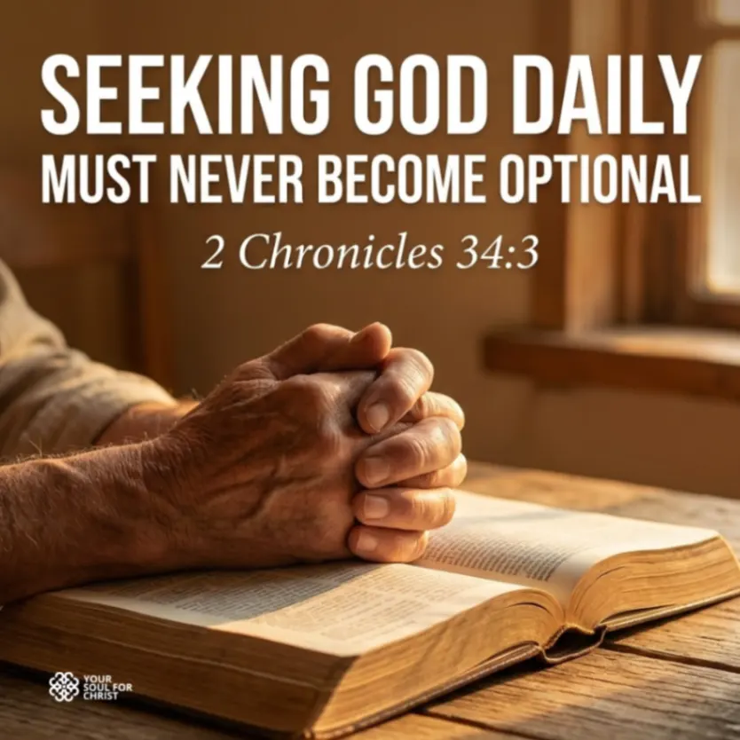 Why Seeking God Daily Must Never Become Optional - 2 Chronicles 34:3