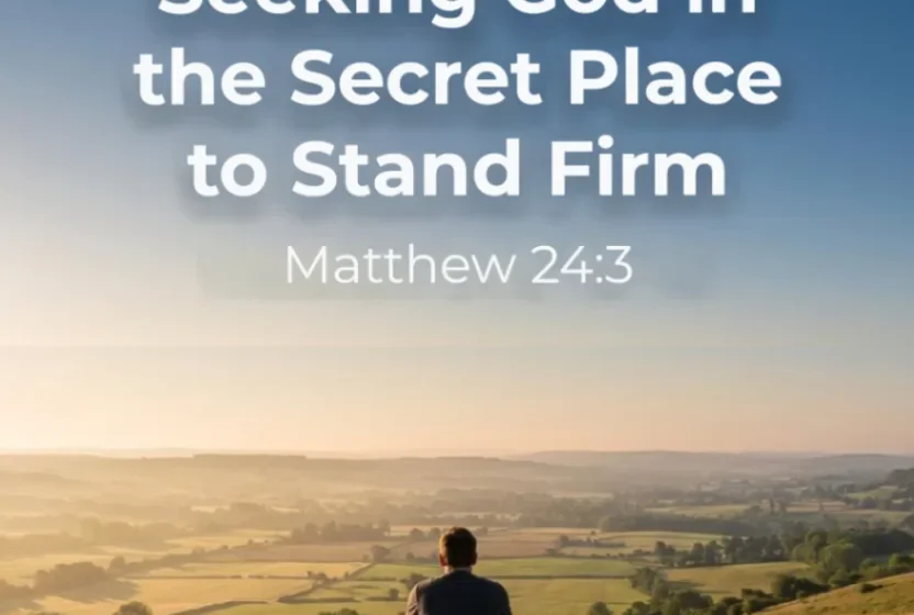 Seeking God in the Secret Place to Stand Firm - Matthew 24:3
