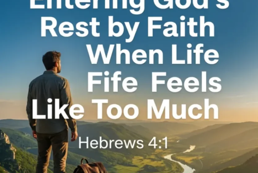 Entering God's Rest by Faith When Life Feels Like Too Much - Hebrews 4:1