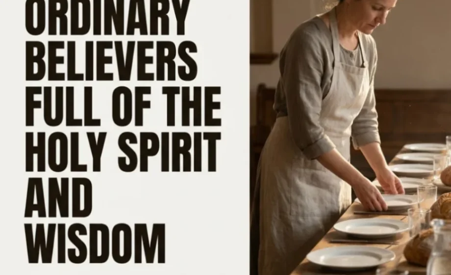 Known to Be Full of the Holy Spirit - acts 6