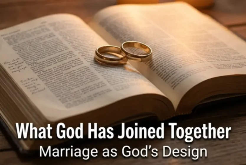 What God Has Joined Together: Marriage as God's Design - Mark 10:9